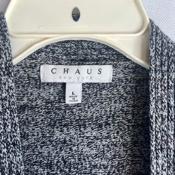 Chaus Open Front Waterfall Long Sleeve Knit Cardigan Women's Size Large - Picture 5 of 8